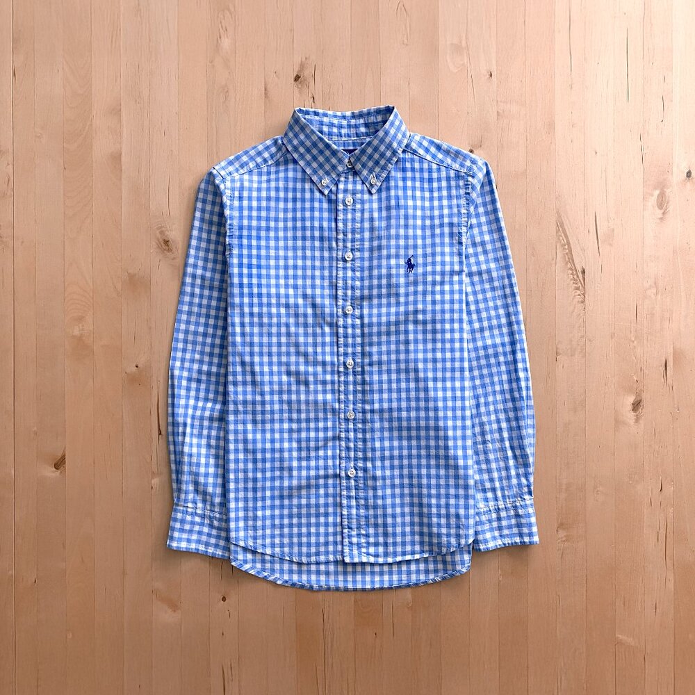 Polo Ralph Lauren Gingham Cotton Poplin Shirt Boys Medium
